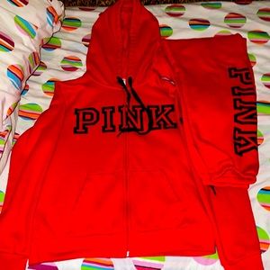 Victoria Secret PINK sweatshirt & sweatpants set size small